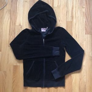 JC Black Hoodie with pockets